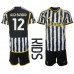 Juventus Alex Sandro #12 Replika Babykläder Hemma matchkläder barn 2023-24 Korta ärmar (+ Korta byxor)